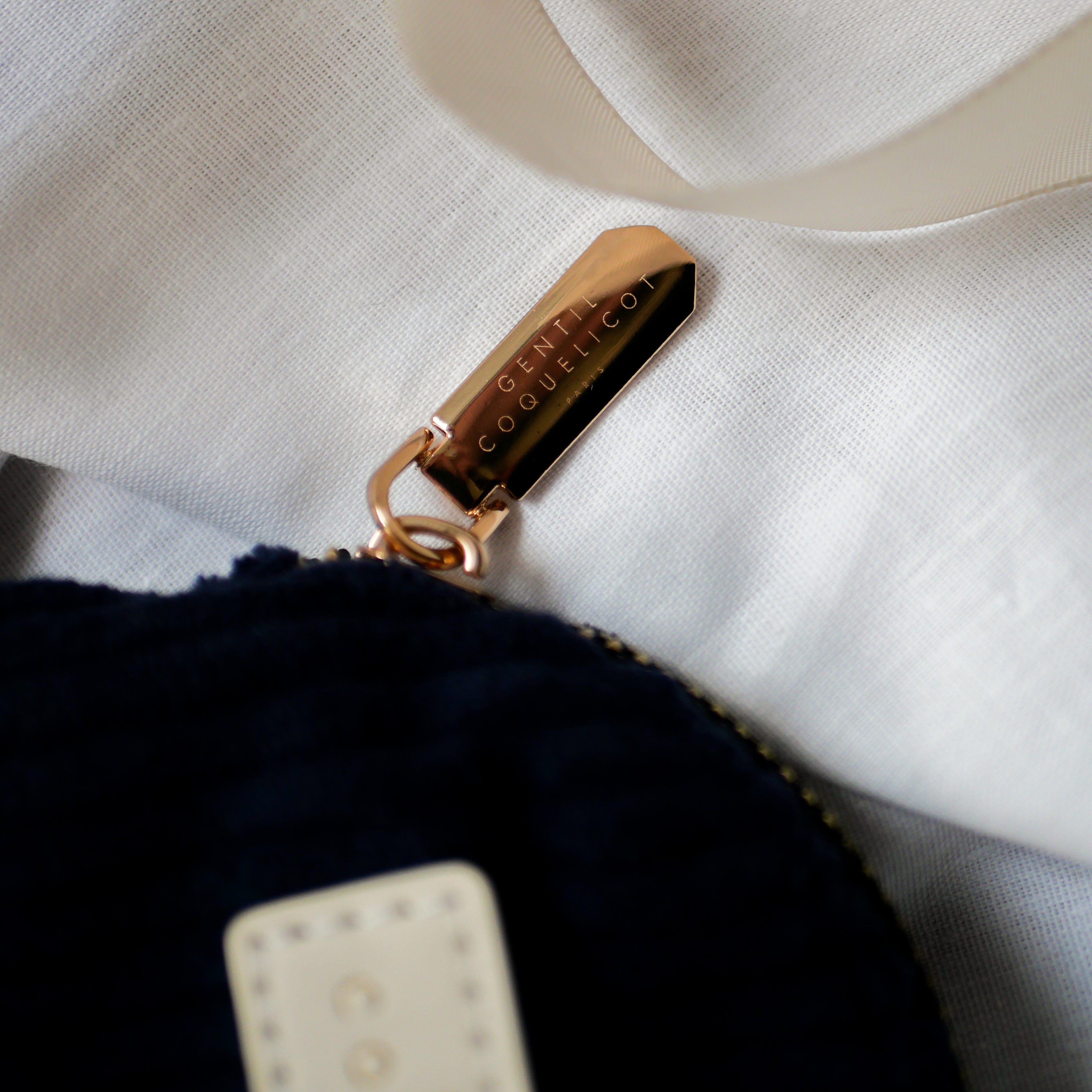 Porte monnaie en velours côtelé