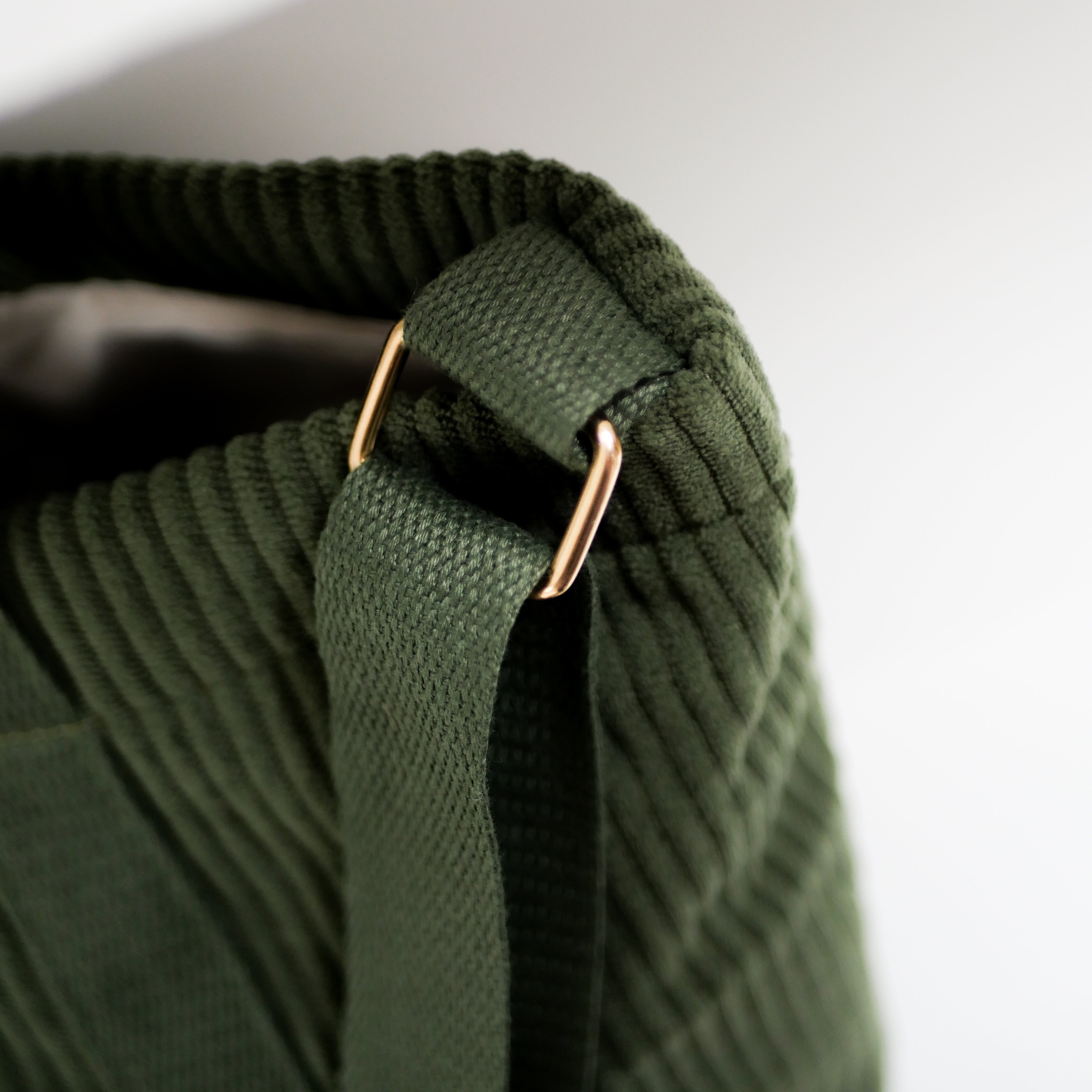 Sac cabas en velours côtelé