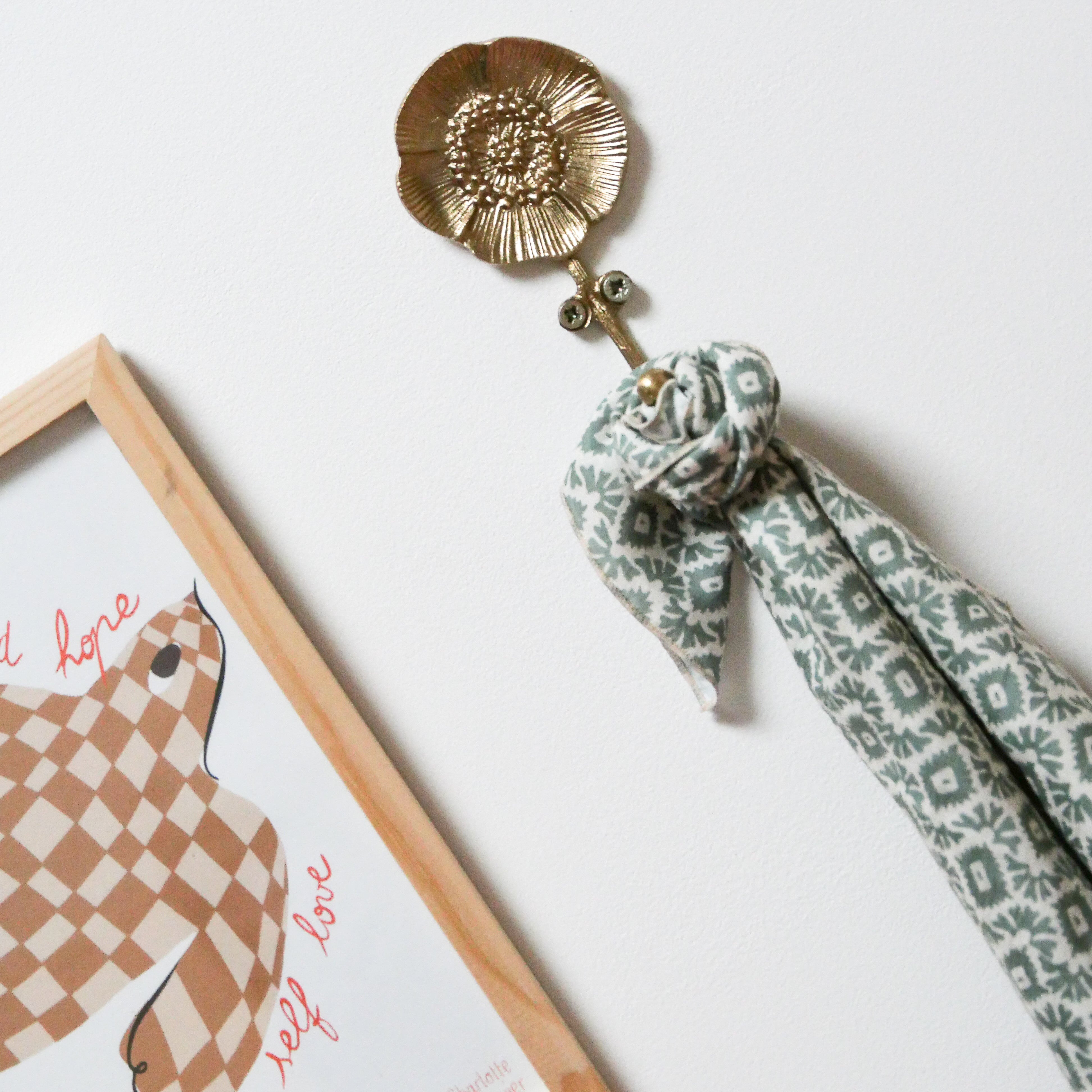 Foulard enfant vert d'eau