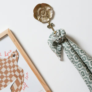 Foulard enfant vert d'eau