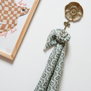 Foulard enfant vert d'eau