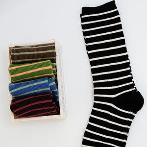 Chaussettes pop rayées