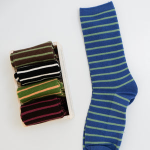 Chaussettes pop rayées