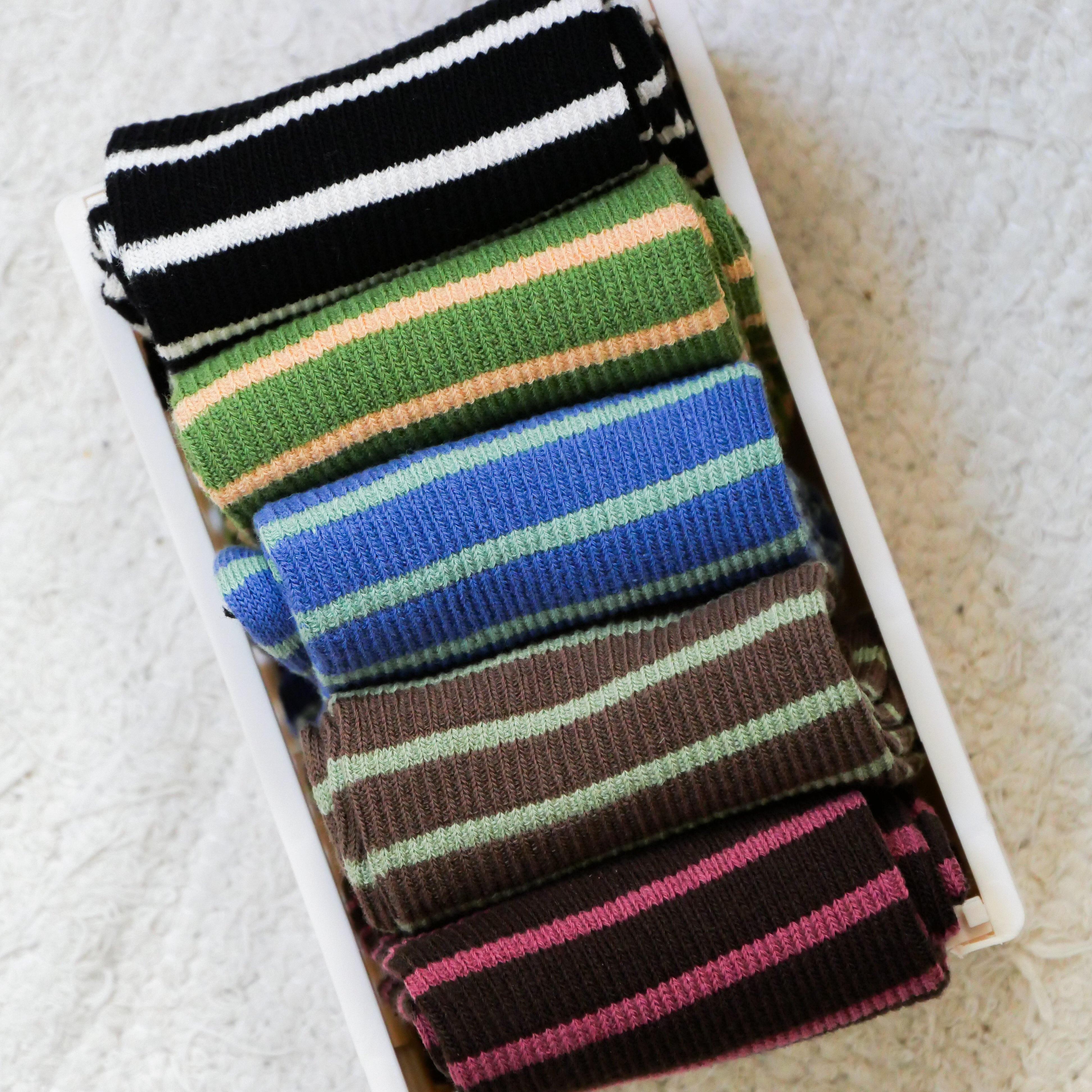 Chaussettes pop rayées