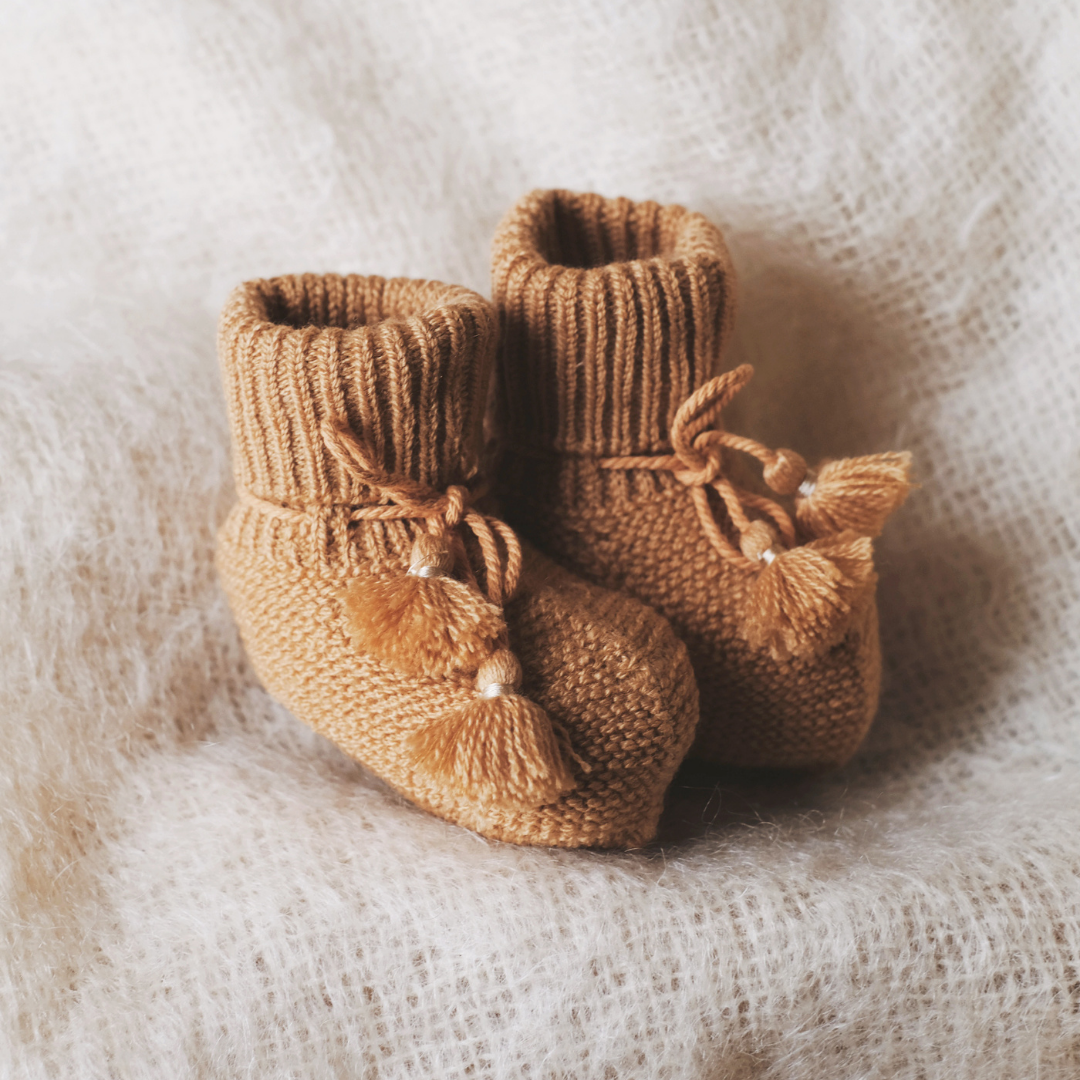 Chaussons bébé beige - Accessoires/Chaussons, chaussettes - Les
